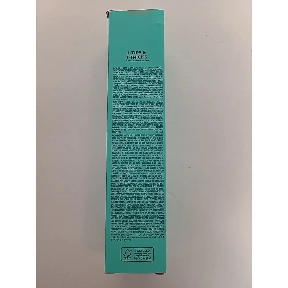 Benefit the Porefessional Speedy Smooth Pore Mask - Full Size 2.5 oz New in Box